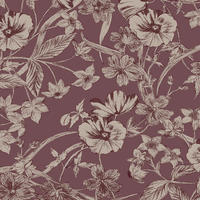 VLIESTAPETE Summerhill Pale Brombeere - Schwarz, Papier/Kunststoff (53/1000cm) - Graham & Brown