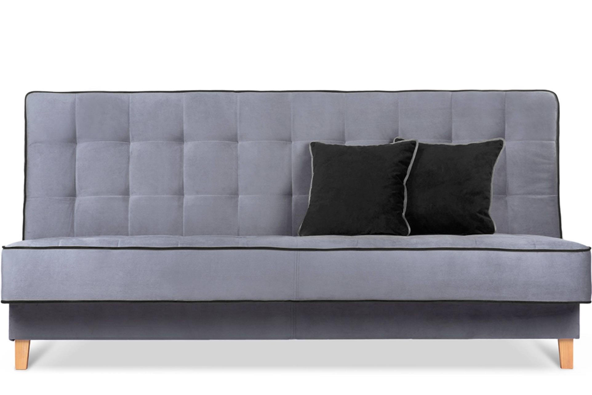 Konsimo® 3-Sitzer-Schlafsofa Grau, Schwarz 197x94x93 cm