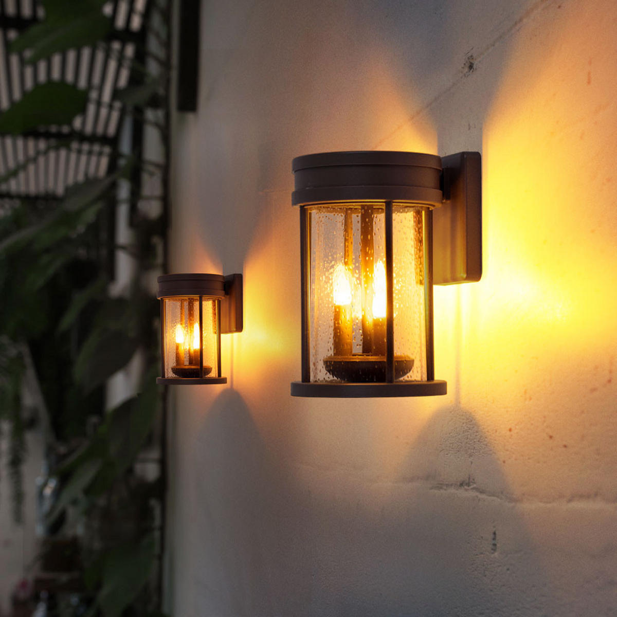 LED SOLARLEUCHTE Rostoptik Braun - Braun, Kunststoff (12/12/60cm) - Globo Lighting