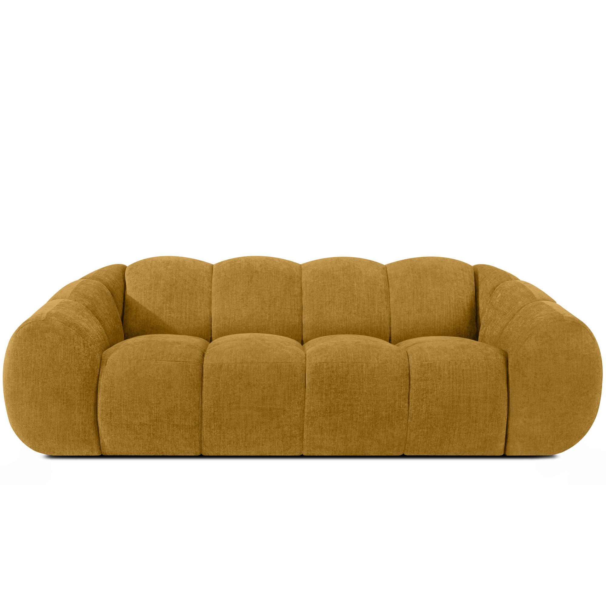 3-SITZER SOFA FLAVA, Honigfarben - Honig, Holz/Holzwerkstoff (240/76/100cm) - KONSIMO®
