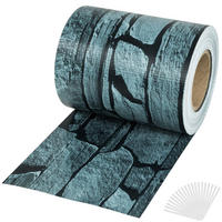 SICHTSCHUTZSTREIFEN ,leichte Montage, inklusive Befestigungsclips,schiefer - Schieferfarben, Kunststoff (7000/19cm) - tectake