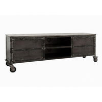 TV-BOARD Mango 170x40x60 grau lackiert HEAVY INDUSTRY #133 - Grau, Holz (170/60/40cm) - Massivmoebel24