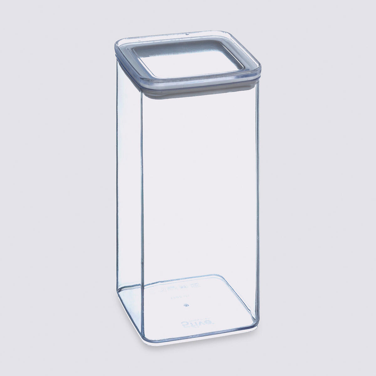 VORRATSDOSE, stapelbar Eske, PS-Kunststoff, Silikon, Transparent, 1.5 L - Transparent, Kunststoff (10.3/20.5/10.3cm) - 5five Simply Smart
