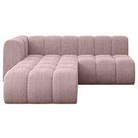 ECKSOFA modulares Sofa Darnel-L1 - 205x177x70 cm Rosa - Rosa, Holzwerkstoff/Textil (205/177cm) - ALTDECOR