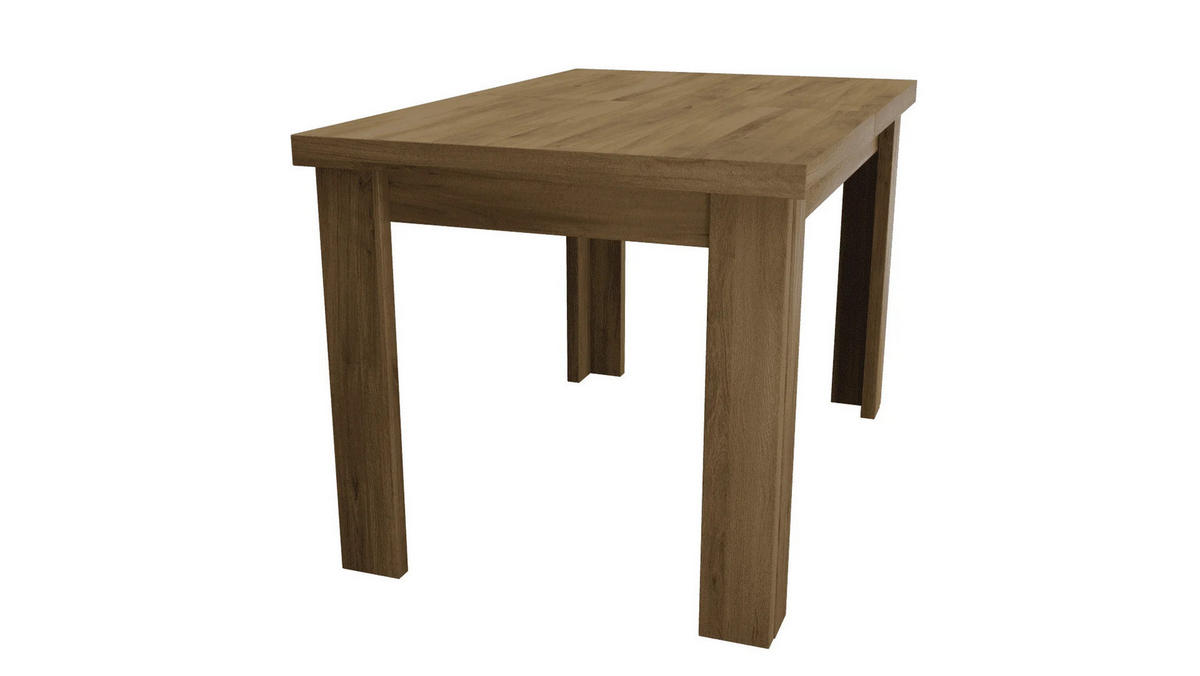 ESSTISCH ausziehbar 120-160 cm Eiche Lefkas - Eichefarben, Holzwerkstoff (120/80/48cm)