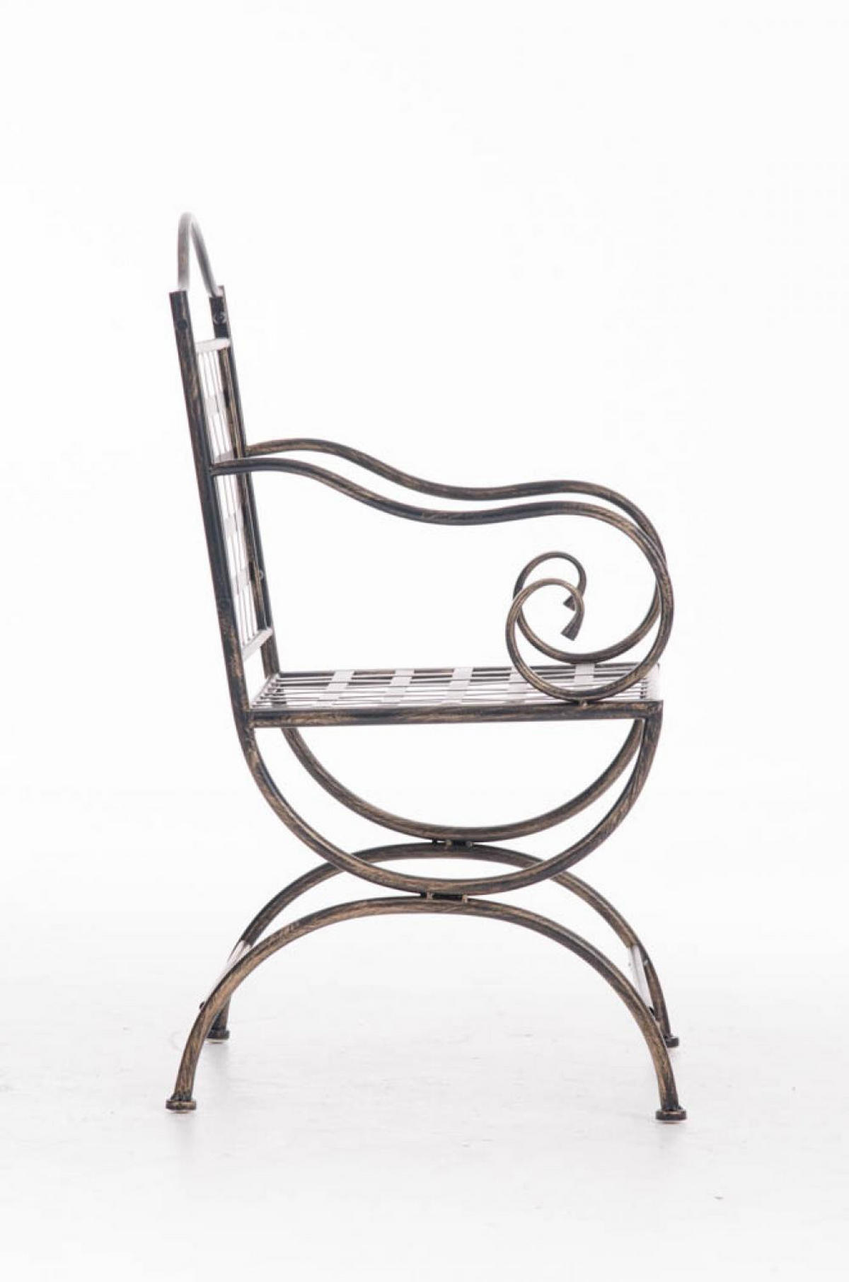 GARTENSTUHL Metall Bronze - Bronzefarben, Metall (56/92/53cm) - CLP