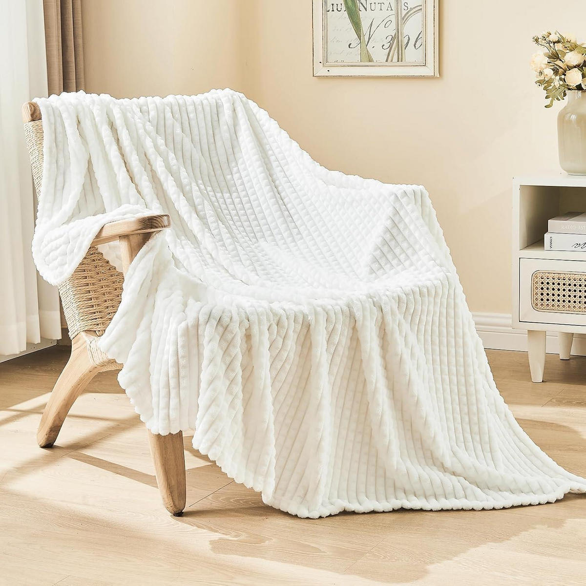 KUSCHELDECKE 200 x 230 cm - Weiß, Textil (200/230cm)