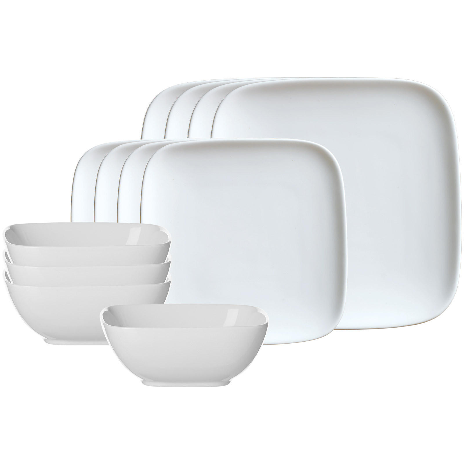 BASIC-SET Arena weiß 12er Set - Weiß, Keramik (1/1/1cm) - Ritzenhoff Breker