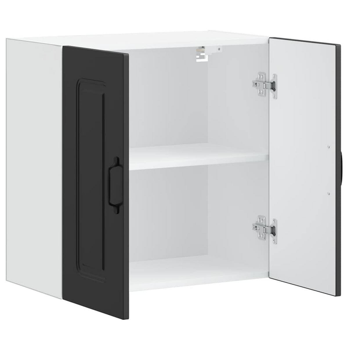 KÜCHEN-HÄNGESCHRANK Schwarz Holzwerkstoff - Schwarz, Holzwerkstoff (31/60/60cm) - vidaXL