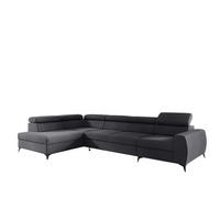 ECKSOFA Toronto Xl - Dunkelgrau, Holzwerkstoff/Textil (340/200cm) - Fun Möbel