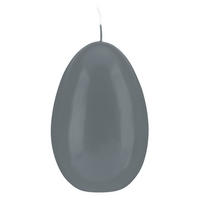 EIKERZE XXL Klarlack Silbergrau 200 x Ø 140 mm, 1 Stück - Hellgrau, Paraffin (14/20/20cm) - Kopschitz Kerzen