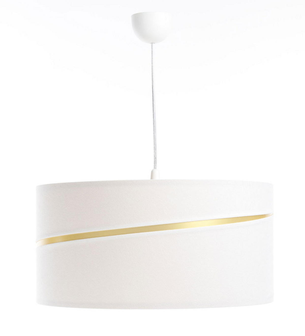 HÄNGELEUCHTE Gold 60/30 cm - Goldfarben/Weiß, Kunststoff (60/0.4/30cm) - ONZENO