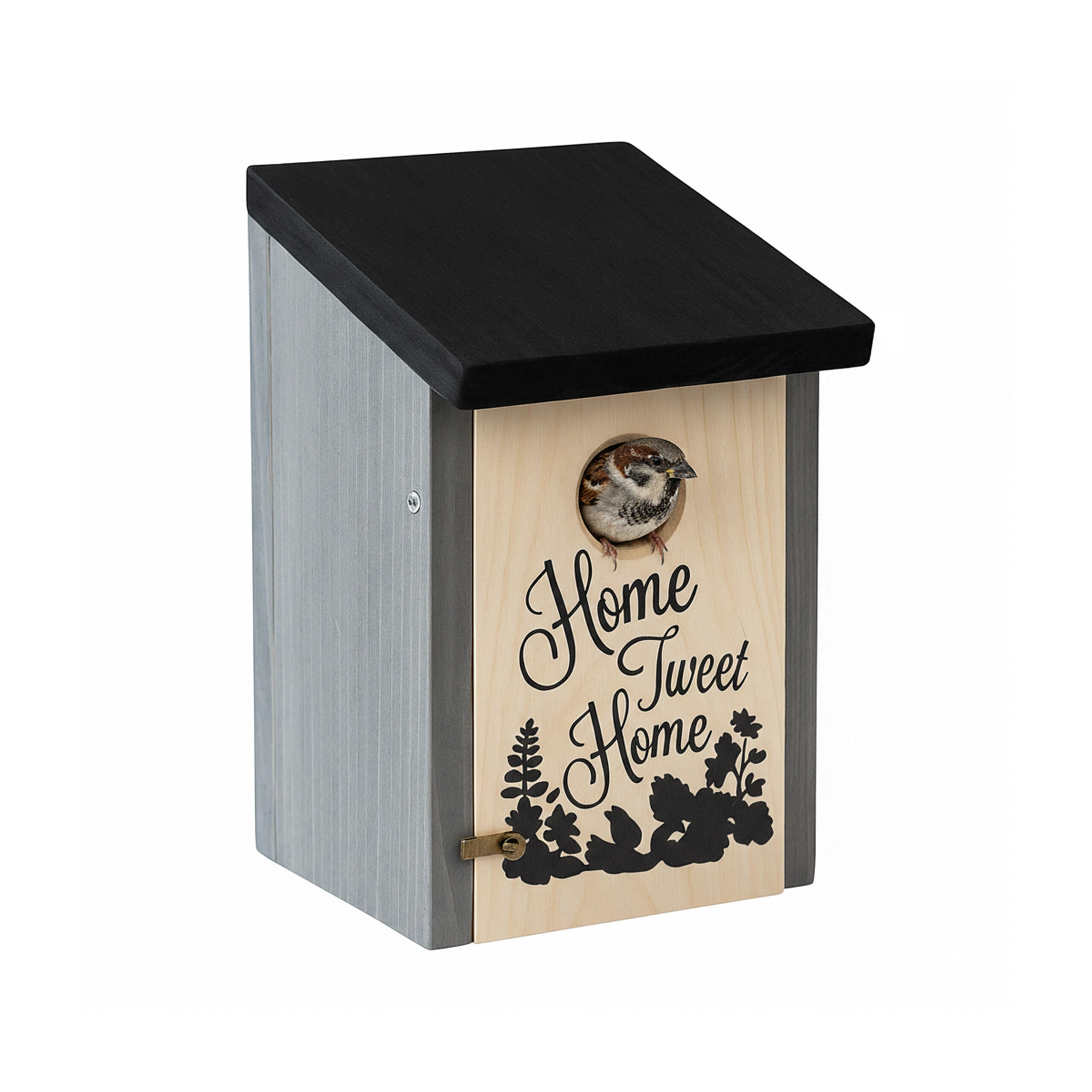 NISTKASTEN - Grau, Holz/Metall (12/22/15cm) - Relaxdays