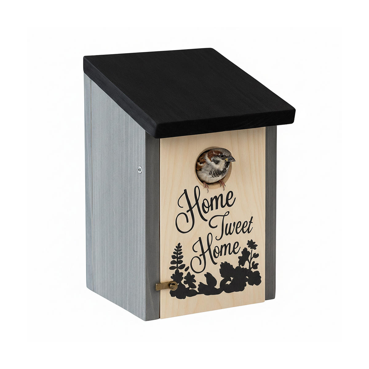 NISTKASTEN - Grau, Holz/Metall (12/22/15cm) - Relaxdays