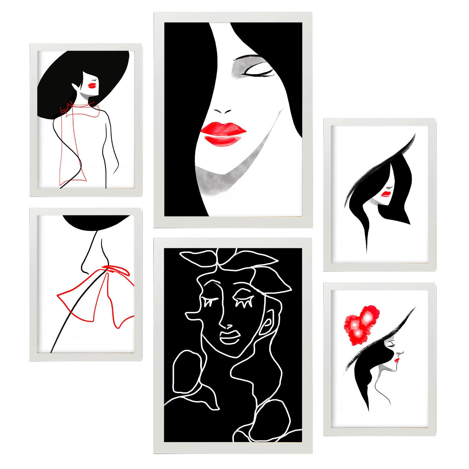 Nacnic Poster Weiß 29x3 cm