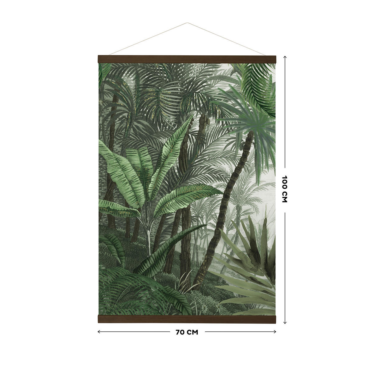 POSTER Dschungel Landschaft 100x70 - Grün, Textil (70/100/0.1cm) - Art for the Home