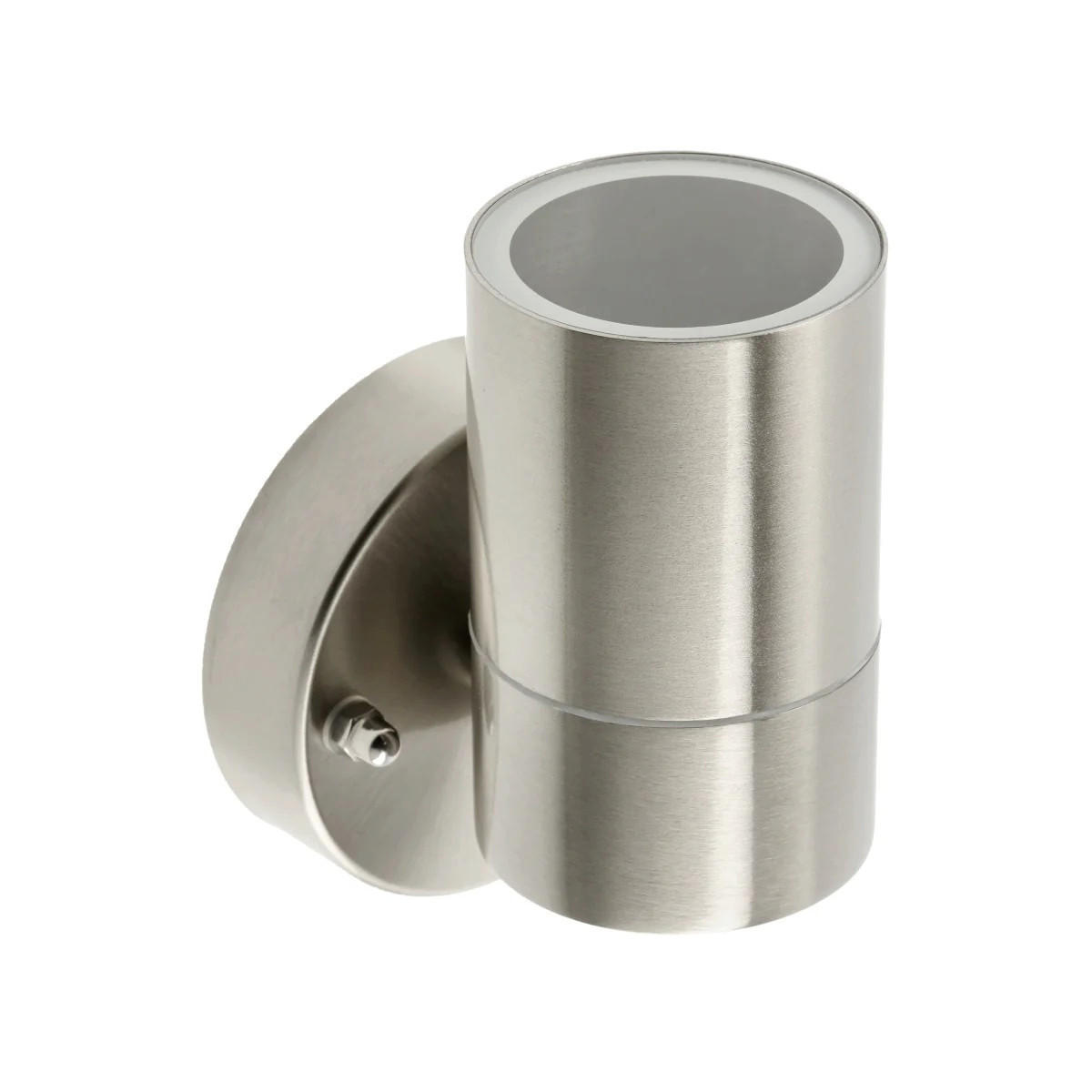 AUSSENWANDLEUCHTEE Edelstahl GU10 IP44 - Edelstahlfarben, Metall (9/12/9cm) - CGC Europe