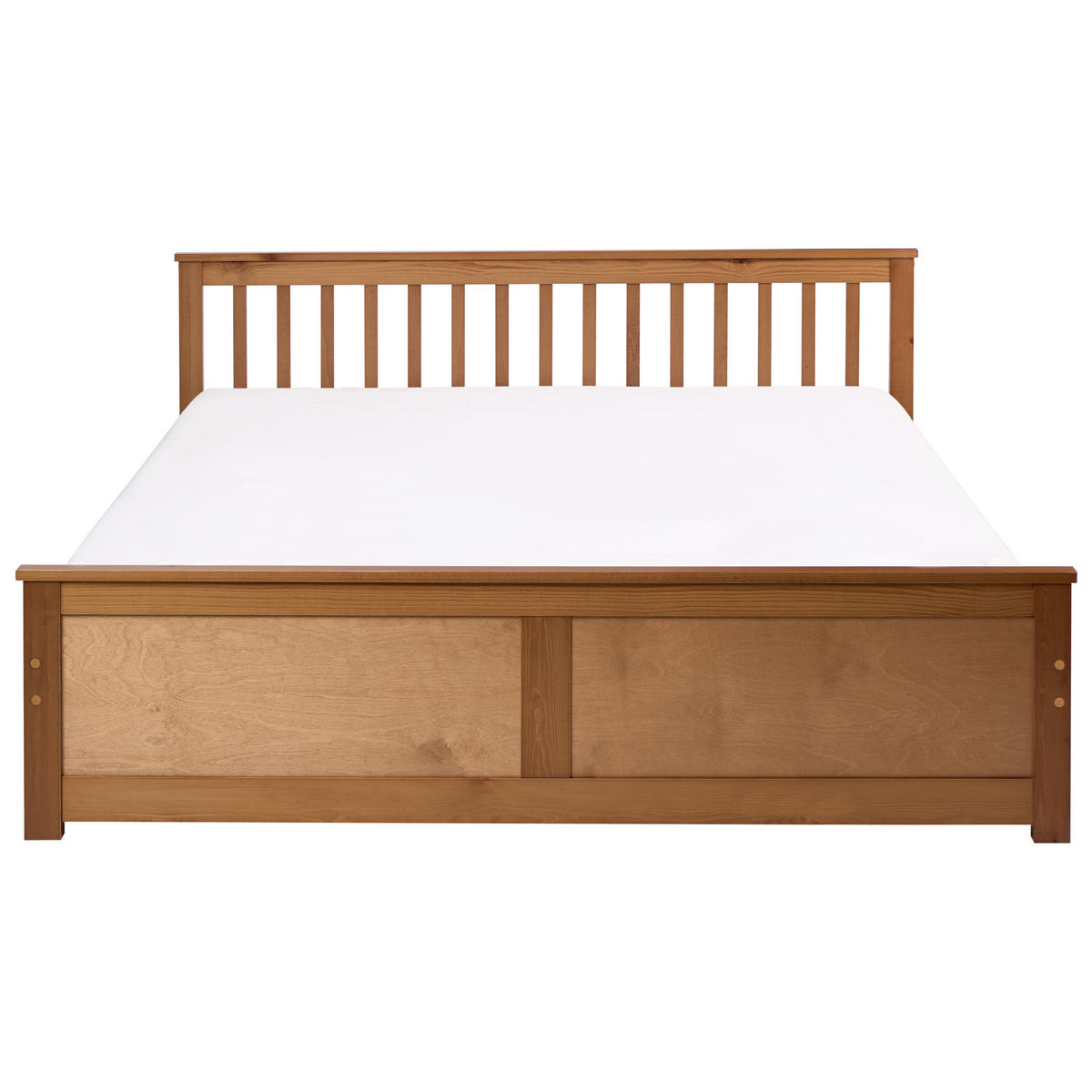 BETT mit Lattenrost 180/200 cm Kiefernholz Braun Olendon - Braun, Holz (180/200cm) - Beliani