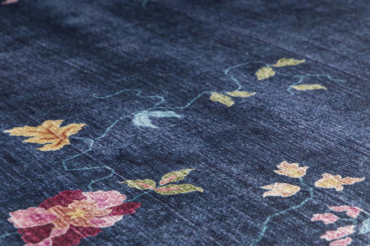 TEPPICH mit englischer Nahtverarbeitung blau - Blau, Textil (200/290cm) - AFK Living