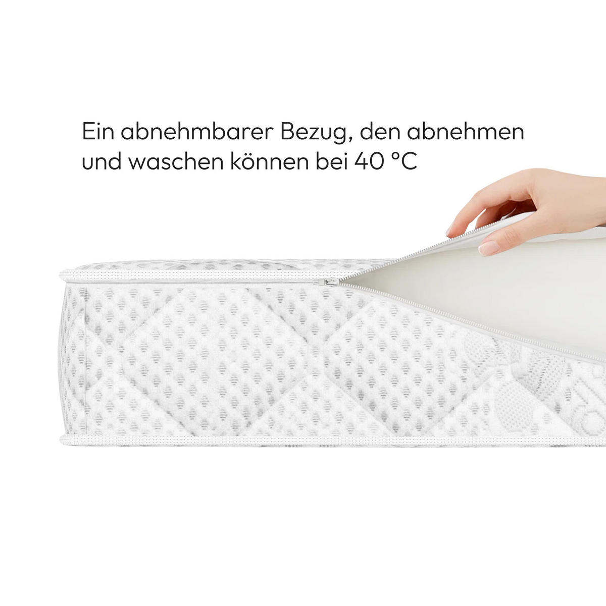 KALTSCHAUMMATRATZE Ergo+ 10 cm, Schaummatratze, H2, 120x200 - Weiß, Kunststoff (120/200cm) - Beautysofa