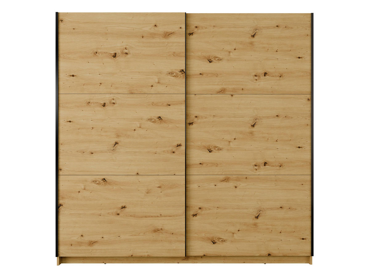 SCHIEBETÜRENSCHRANK ARSALA 11 - 206/207/55.3 cm ohne Spiegel Sonoma Oak - Sonoma Eiche, Holz/Holzwerkstoff (200.6/207/55.3cm)