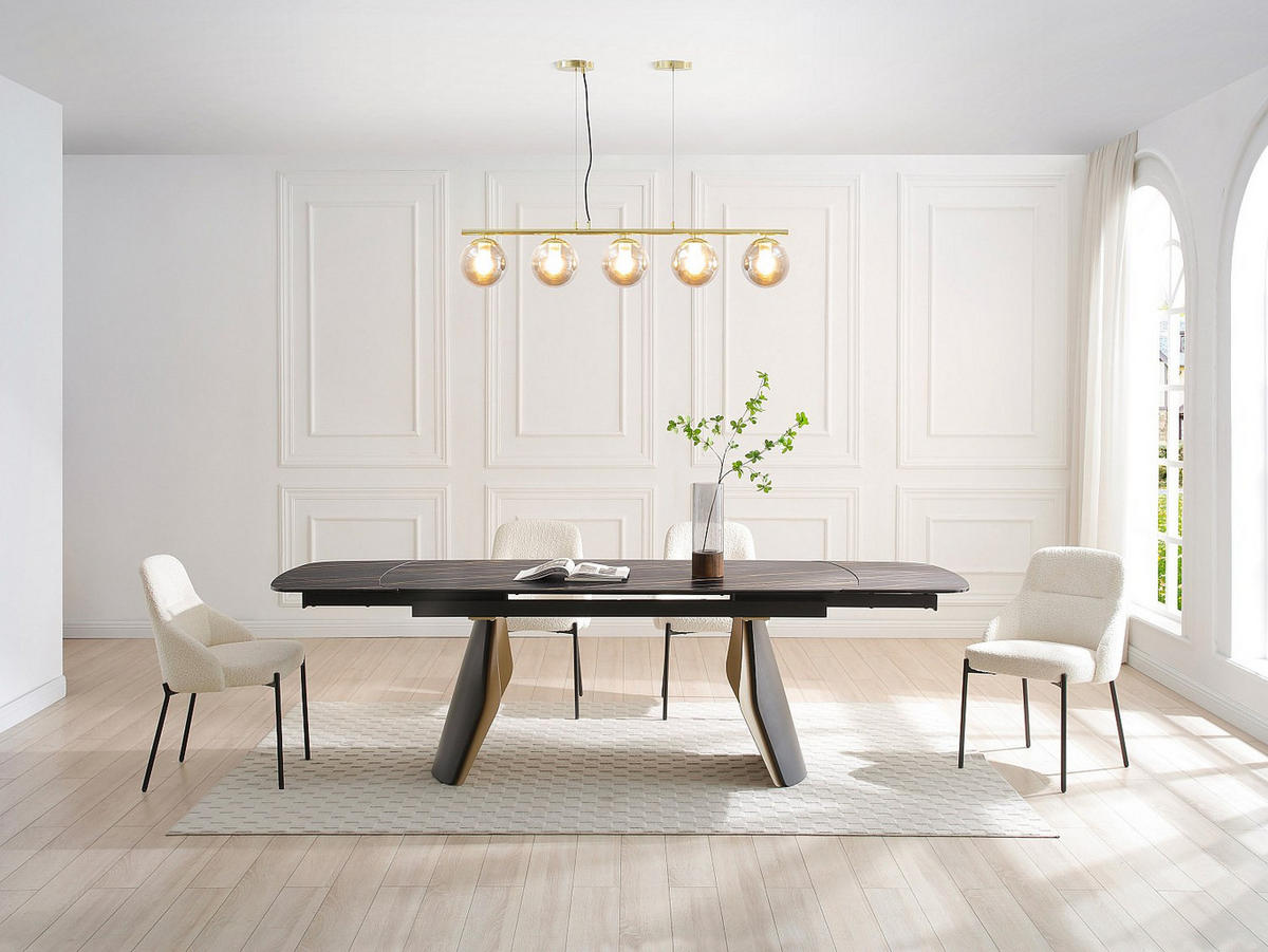 DECKENLEUCHTE - 100 cm x 15 cm - metall - grau, goldfarben Sofia - Goldfarben/Grau, Metall (15/100/120cm) - Vente-Unique