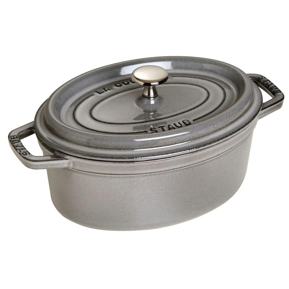 TOPF Grau 29.5/18/14.1 cm NPC405002360 - Grau, Metall (23cm) - Staub