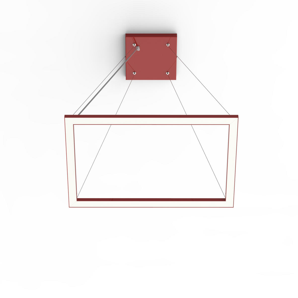 LED-HÄNGELEUCHTE - Rot, Metall (40/60/100cm) - Lumicom