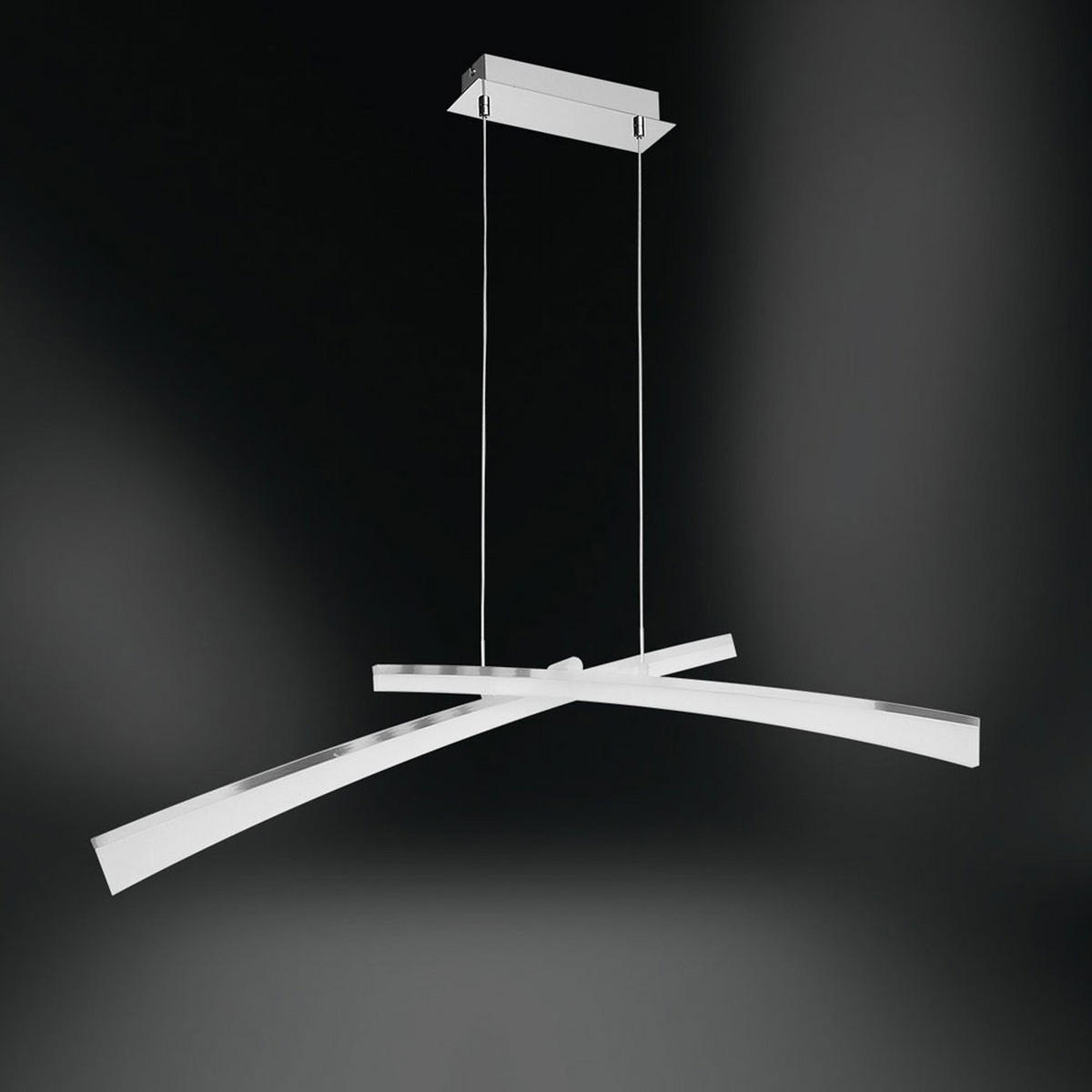 LED HÄNGELAMPE ConSell Silber Nickel matt - Silberfarben, Metall (120/10/150cm) - Wofi