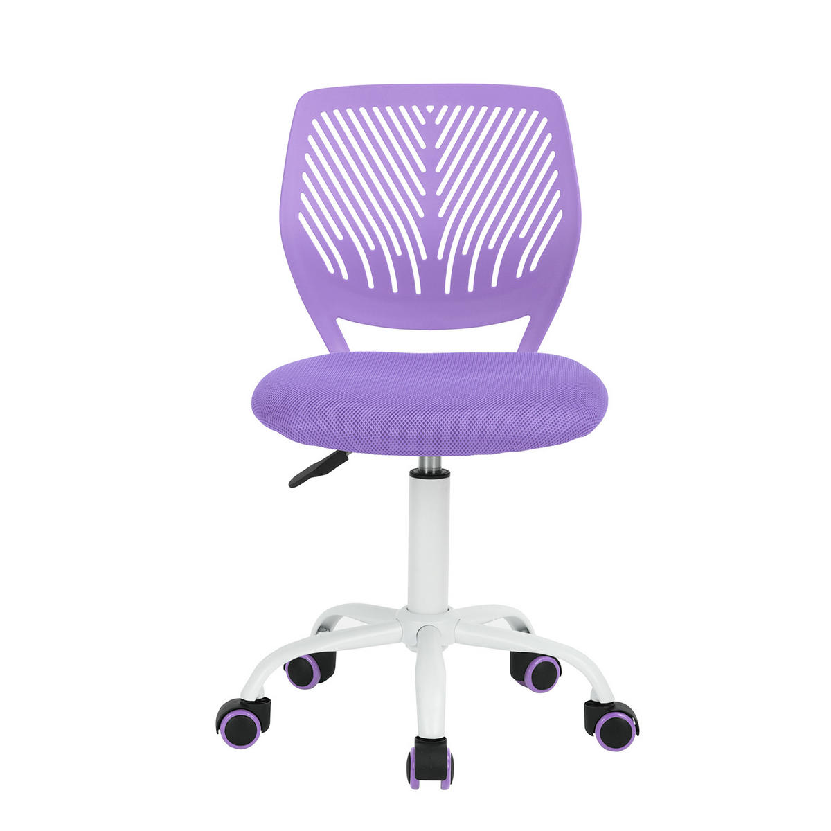 DREHSTUHL Lila - Lila/Weiß, Metall (38/85/39cm) - Urban Meuble