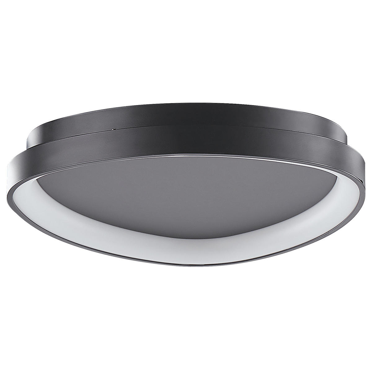 DECKENLEUCHTE Nanding 42/40/13 cm - Schwarz, Metall (42/40/13cm) - Beliani