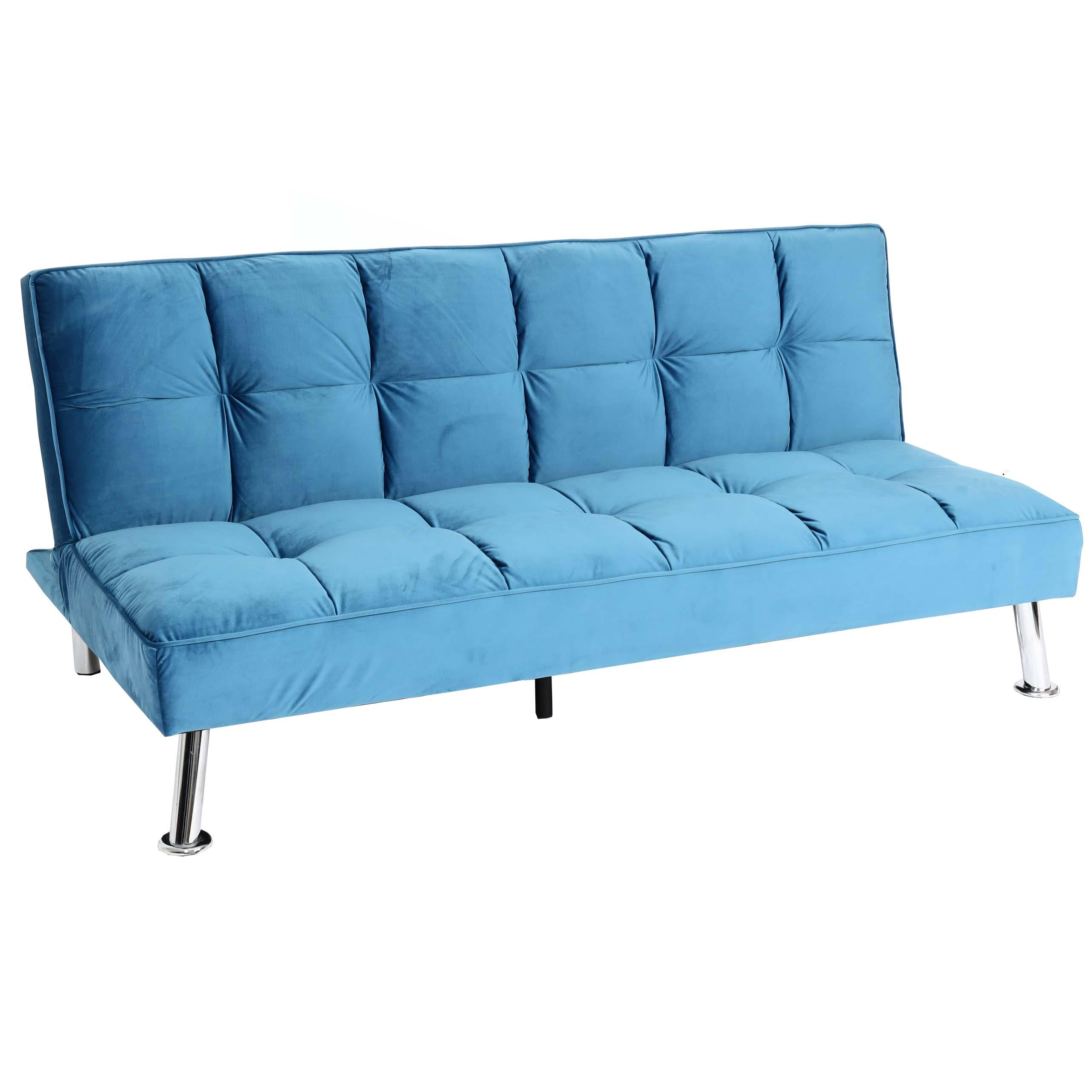 SOFA Blau - Blau, Textil (181/82/107cm) - MCW