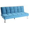 SOFA Blau - Blau, Textil (181/82/107cm) - MCW