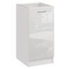 KÜCHENUNTERSCHRANK D40 weiss glanz - Weiß Hochglanz, Holzwerkstoff (40/82/44cm) - roe furniture