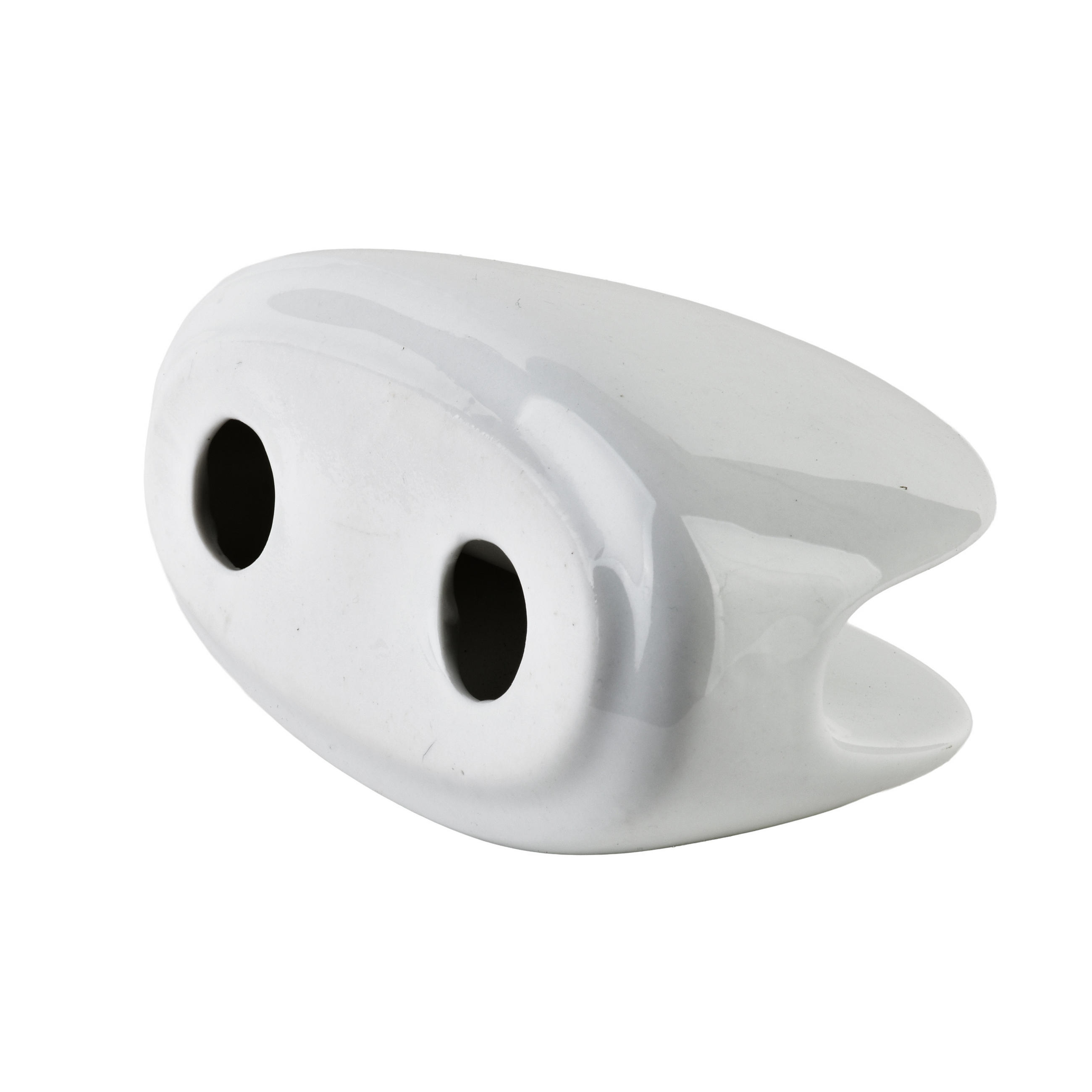 SERVIETTENHALTER Basic weiß 12/6/7 cm Porzellan - Weiß, Keramik (6/12cm) - Mondex
