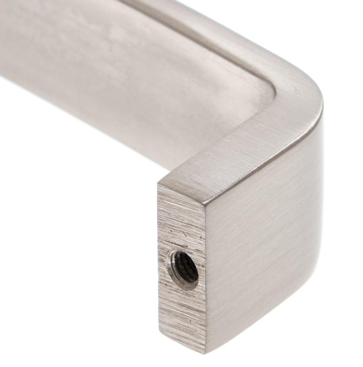 MÖBELGRIFF BA 128mm Griffe Küche abgerundet Küchengriff Edelstahloptik - Edelstahlfarben, Metall (1.9/2.9/13.5cm) - Livingpoint24