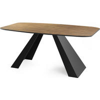 ESSTISCH Monte rechteckig ausziehbar, Lefkas Eiche 160-200/80/76 cm - Alteiche/Schwarz, Holzwerkstoff/Metall (80/198/76cm) - WFL GROUP