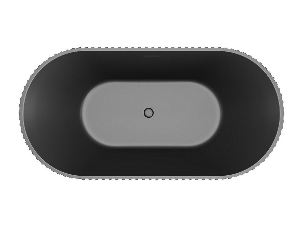 FREISTEHENDE Badewanne - 1 Person - Acryl - Schwarz - Schwarz, Kunststoff (150/58/75cm) - Vente-Unique