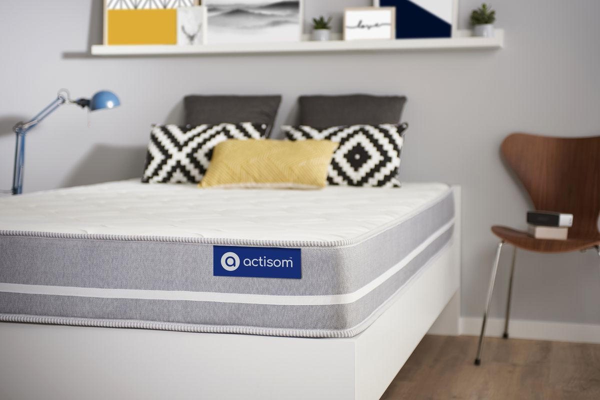 MATRATZE Actimemo touch Memory-Schaum 90 x 210 cm h1 - Weiß, Textil (90/210cm) - ACTISOM