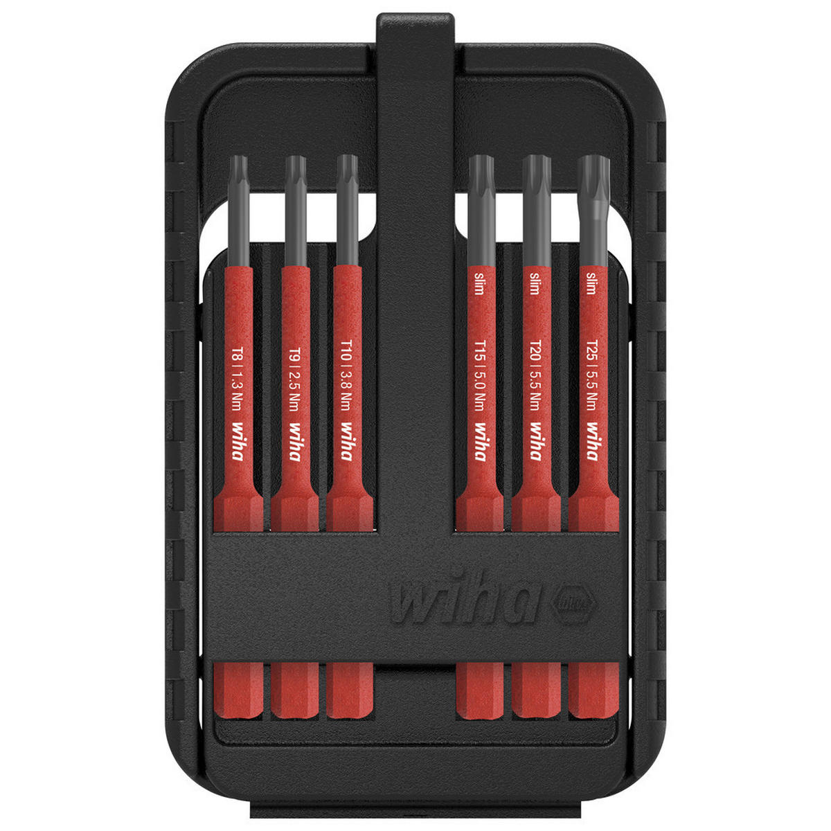 BIT Set slimBIT electric, in slimBit-Box, TORX, 7-teilig - Multicolor, Kunststoff (185/112/20cm) - Wiha