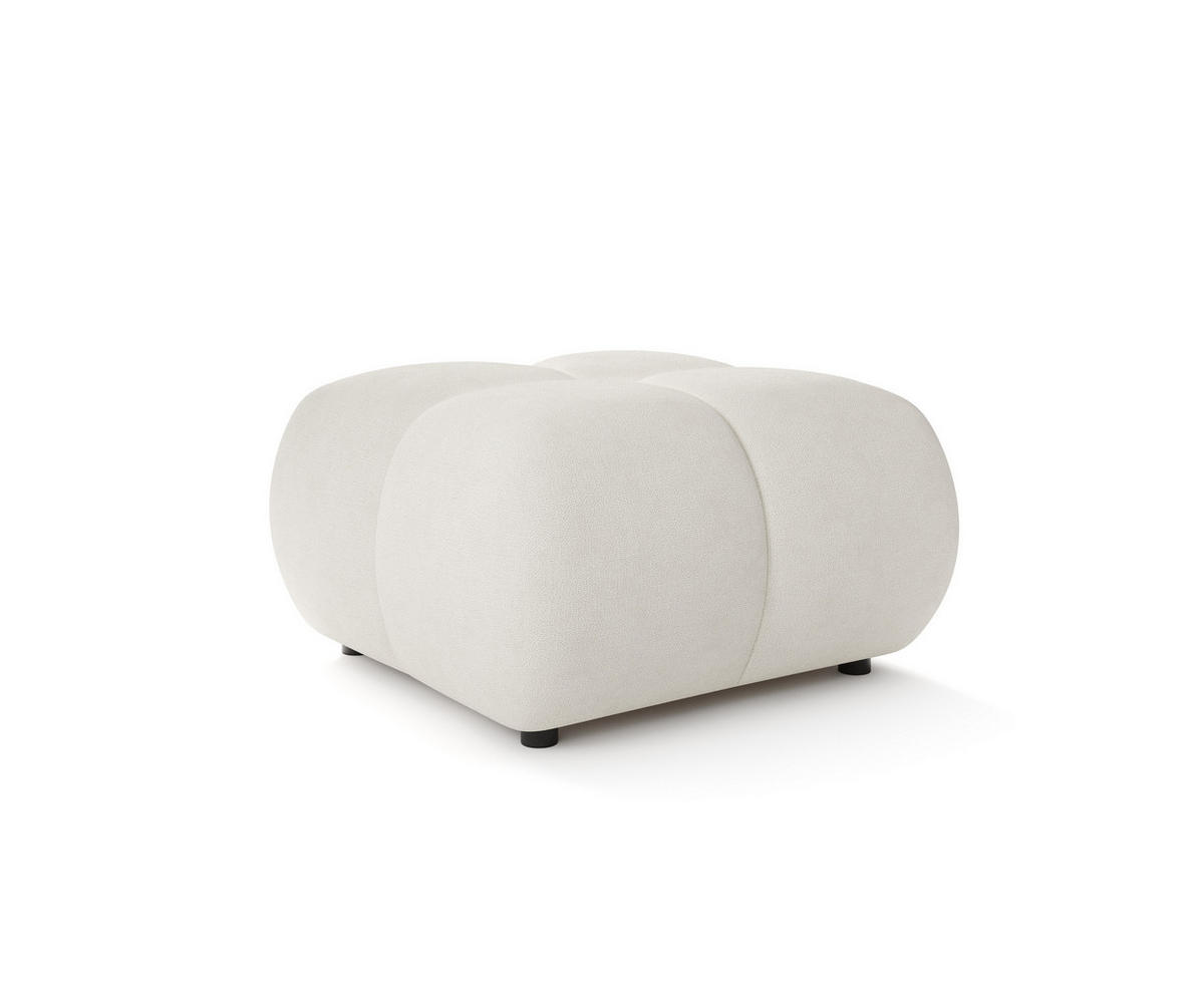 POLSTERHOCKER CORSO Modern Sitzhocker, Fußhocker Creme - Creme, Holzwerkstoff/Kunststoff (72/43.5/72cm) - MASSENO