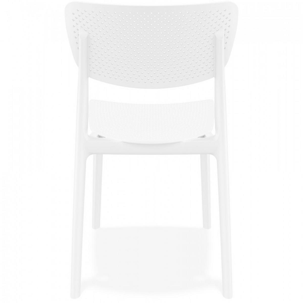 STUHL Weiß 45x82x53cm - Weiß, Kunststoff (45/82/53cm) - AlterEgo