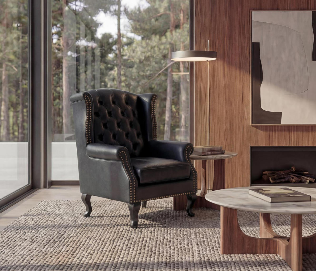 RELAXSESSEL Schwarz - Schwarz, Textil (75/102/80cm) - MCW