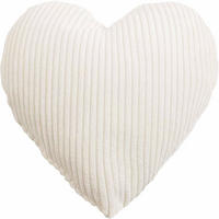 PLÜSCHKISSEN Herzform Shara hearts Herz - Creme, Textil (43cm) - Magma Heimtexx