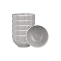 CAPPUCCINOSCHALEN Amina Silbergrau 400 ml 6er Set - Grau, Keramik (0.4L) - Seltmann Weiden