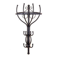 GARDEROBE Kleiderständer Vienno Halbrund 66 cm - Schwarz, Metall (35/66/15cm) - DanDiBo