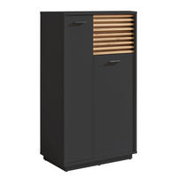 UNTERSCHRANK - Spanplatte - Anthrazit, Holzwerkstoff (60/106/35cm) - home24