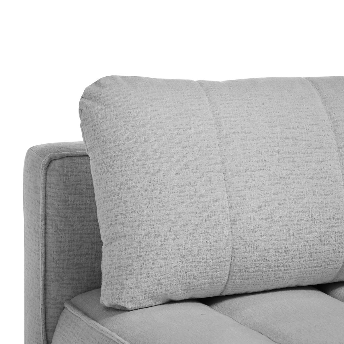 SCHLAFOSOFA Doris mit Schlaffunktion und Bettkasten, DL-System, Hellgrau - Hellgrau, Textil (210/88/100cm) - Beautysofa