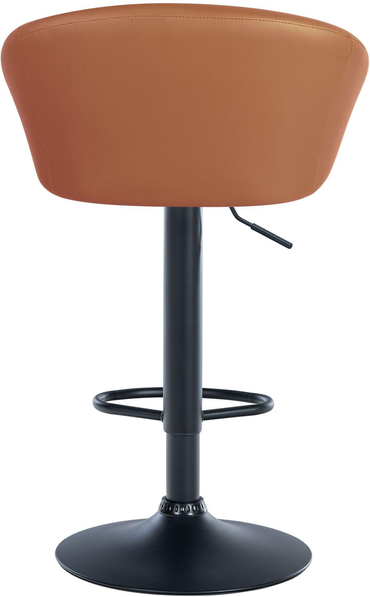 BARHOCKER Lederlook hellbraun - Hellbraun, Textil (55/86/51cm) - CLP