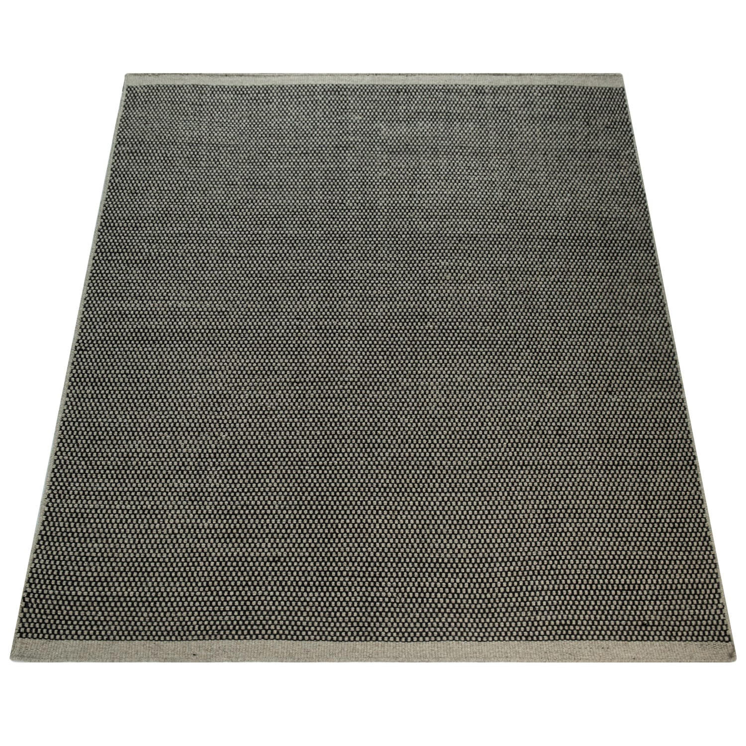 TEPPICH Kurzflor Webmuster meliert Wohnzimmer schmutzabweisend Grau Rechteckig 160x230 - Grau, Textil (160/230cm) - KADIMA DESIGN